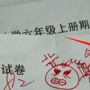 社会舆论：年轻女教师批卷方式走红
