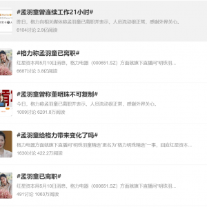 孟羽童离职背后与董明珠是怎样的爱恨纠葛？