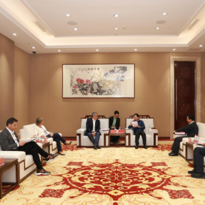 丁雄军会见希腊特里波利斯市市长一行