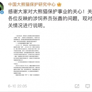 “饲养员张鑫虐待大熊猫”？官方回应