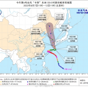 台风卡努90度急转弯！10日起将给我国东北带来明显降雨