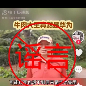 华为牛肉进口商谣言：舆情分析与品牌声誉管理