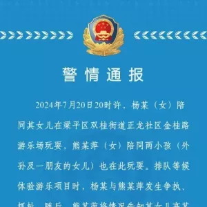 重庆一游乐场发生打人事件：5人被刑拘
