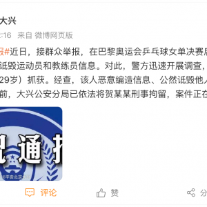 乒乓球女单决赛结束后，一女子诋毁运动员和教练员被刑拘：舆情分析与应对策略 ...